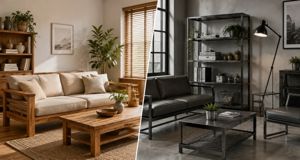 Furniture kayu vs Furniture Besi